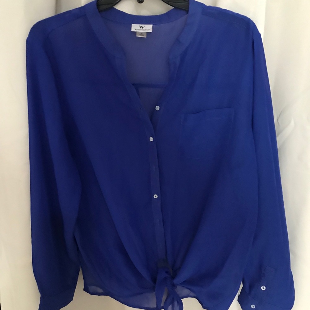 Long sleeve button up blouse